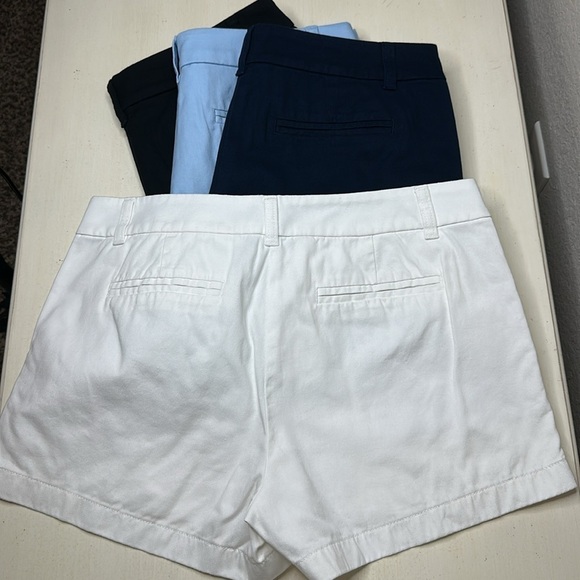 J Crew Factory Set of 4 Flat Front Shorts with Pockets and Belt Loops Size 8 - Picture 9 of 14